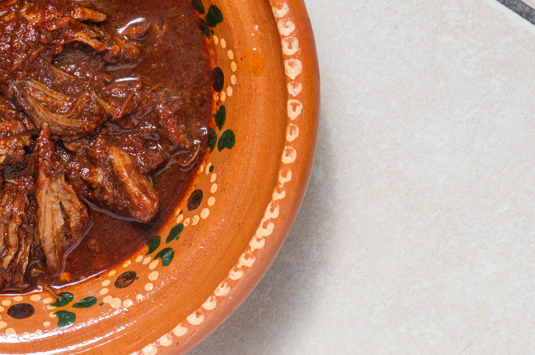 Traditional beef birria stew, Mexican breakfast food